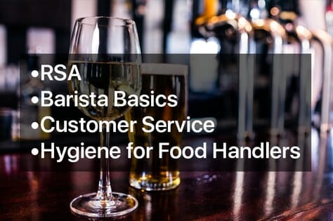 rsa, barista basics, customer service, food hygiene training course online