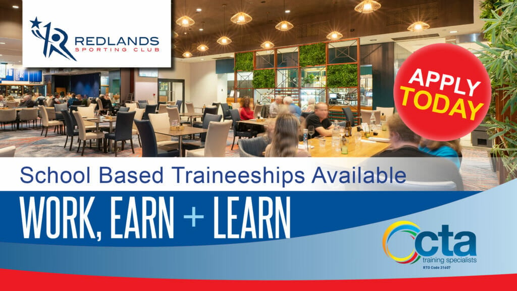 Redlands Sporting Club School Based Traineeships – Available Now