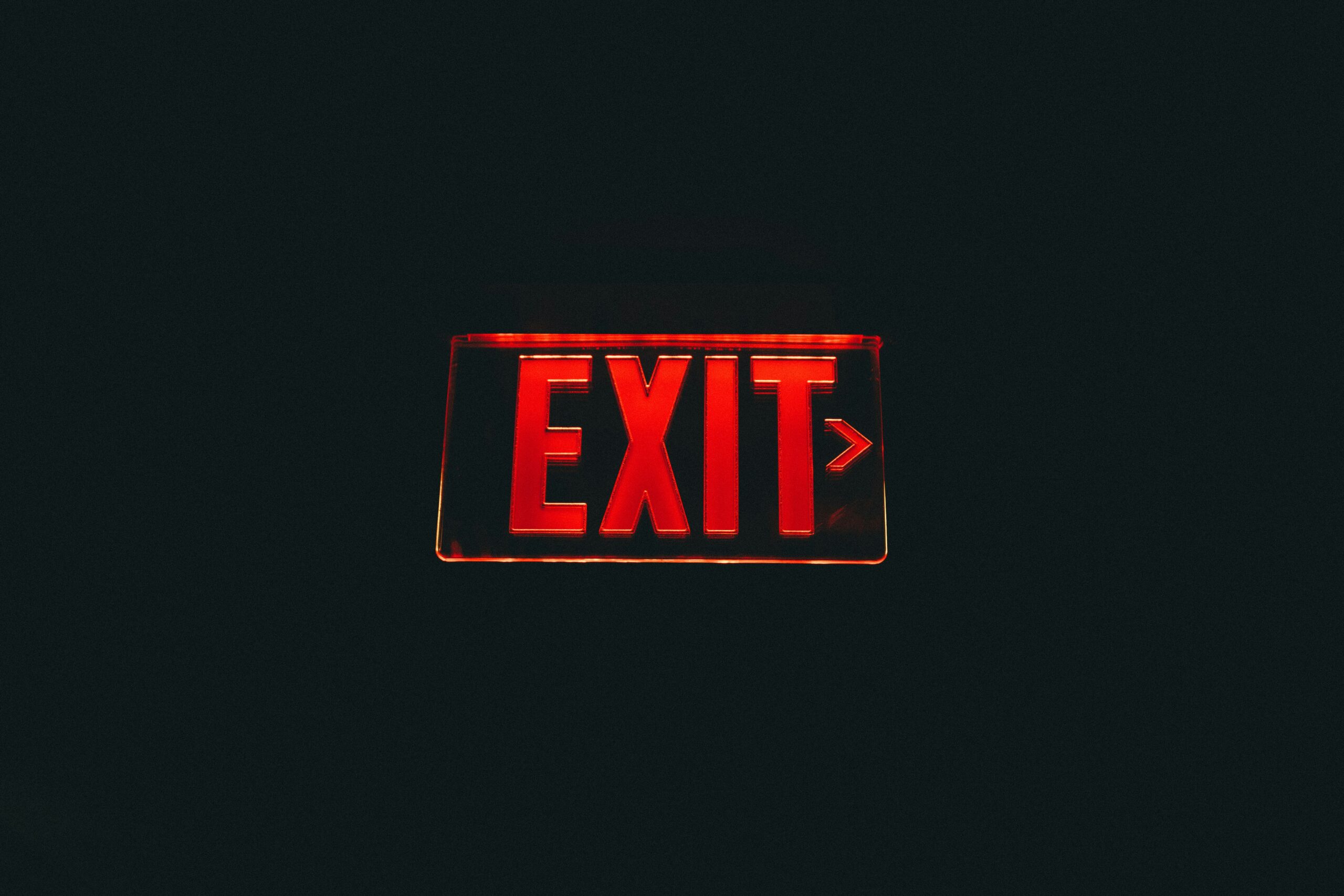 Exit sign